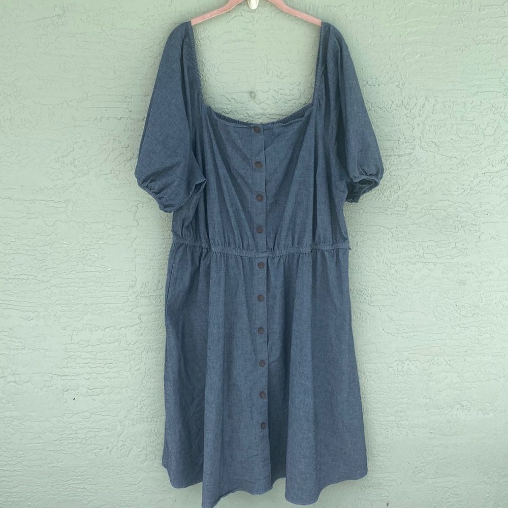 Lane Bryant Sz 24 Blue Dress